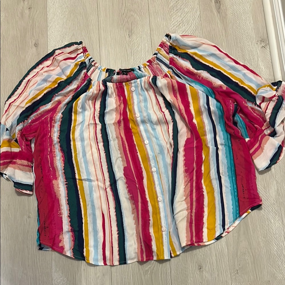 Colorful Striped Women's Top